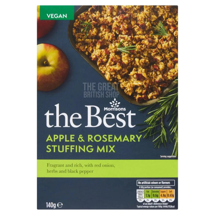 Morrisons The Best Apple & Rosemary Stuffing Mix imported British grocery product available in Canada