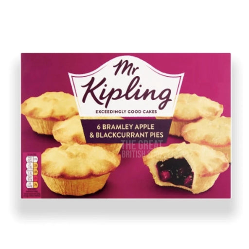 Mr Kipling Apple and Blackcurrant Pies - 6 Pack imported British grocery product available in Canada
