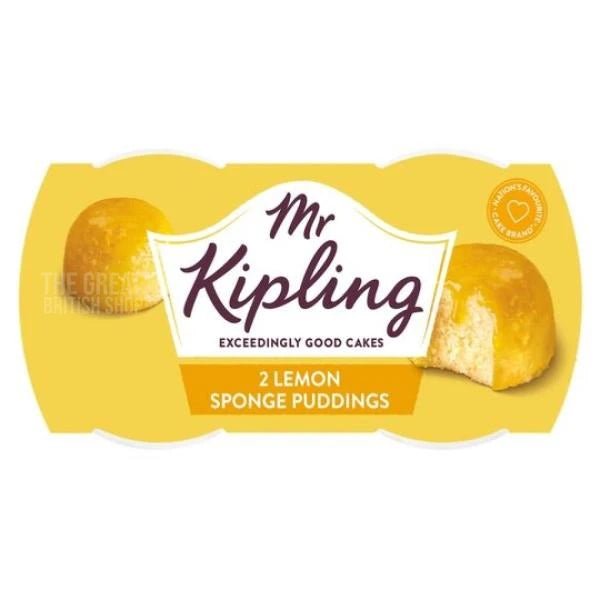 Mr Kipling Sticky Lemon Sponge Puddings - 2 Pack imported British grocery product available in Canada