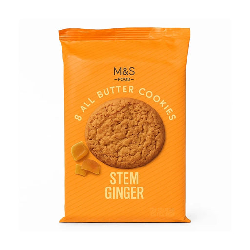 M&S All Butter Stem Ginger Biscuits - 200g imported British grocery product available in Canada