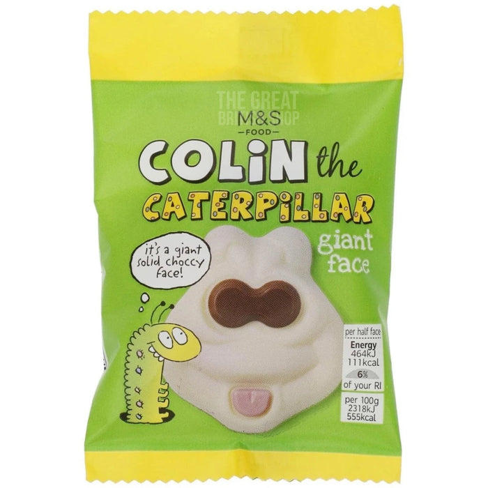 M&S Colin the Caterpillar Face - 40g imported British grocery product available in Canada