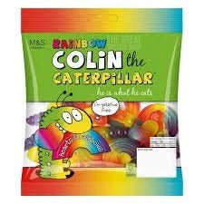 M&S Colin the Caterpillar Rainbow - 150g imported British grocery product available in Canada
