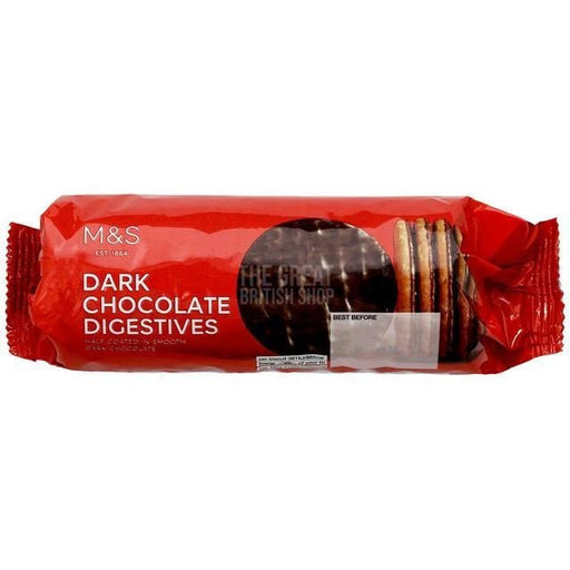 M&S Dark Chocolate Digestives - 300g imported British grocery product available in Canada