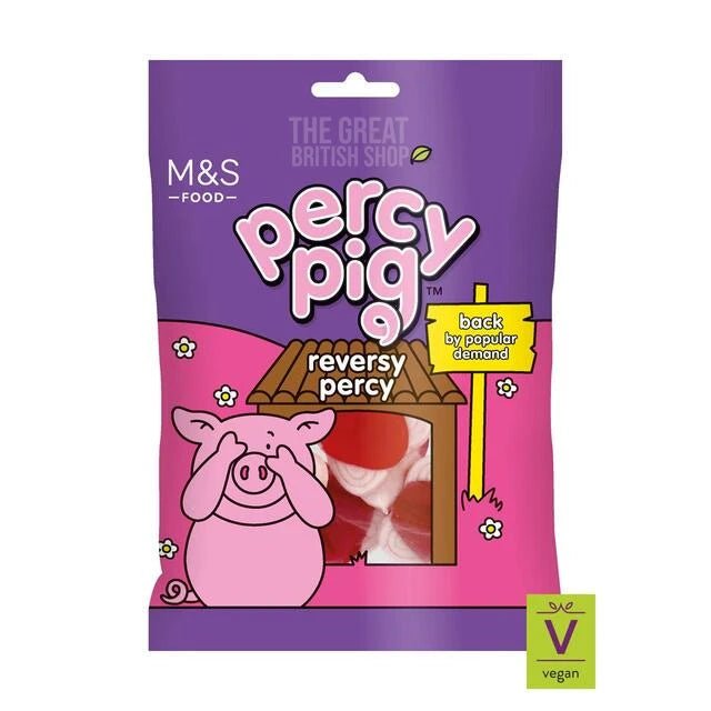 M&S Percy Pig Reversy - 150g imported British grocery product available in Canada