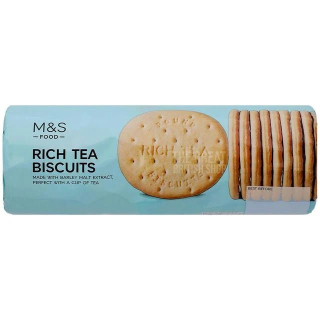 M&S Rich Tea Biscuits - 300g imported British grocery product available in Canada
