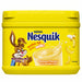 Nesquik Banana Flavoured Milkshake Mix 300g, front view of the original product packaging.