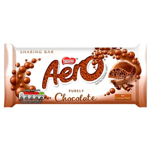 Nestle Aero Chocolate - 90g imported British grocery product available in Canada
