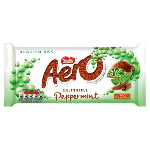 Nestle Aero Mint Chocolate - 90g | British Store Online | The Great British Shop