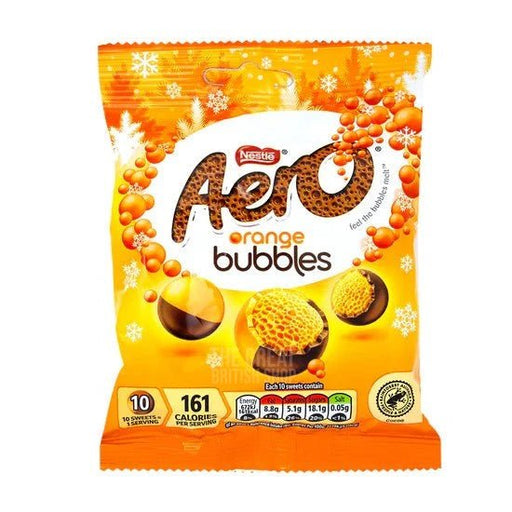Nestlé Aero Orange Bubbles - 70g imported British grocery product available in Canada