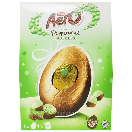 Nestle Aero Peppermint Bubbles Egg - 188g imported British grocery product available in Canada