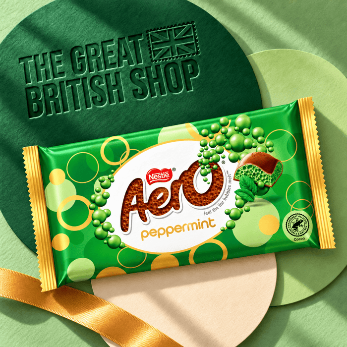 Nestlé Aero Peppermint Sharing Bar - 295g imported British grocery product available in Canada