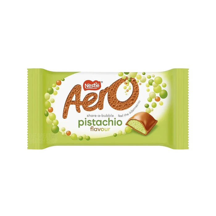 Nestle Aero Pistachio Chocolate - 90g imported British grocery product available in Canada