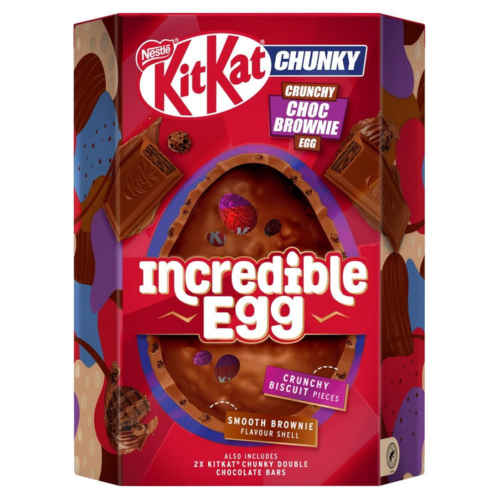 Nestle KitKat Chunky Chocolate Brownie Crunch Incredible Egg - 384g imported British grocery product available in Canada