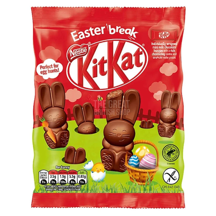 Nestle KitKat Mini Bunnies Bag 5 Pack - 55g imported British grocery product available in Canada