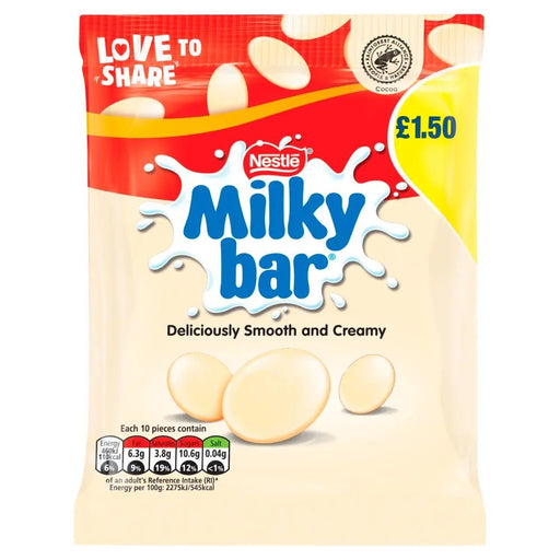 Nestle Milkybar Buttons - 85g imported British grocery product available in Canada