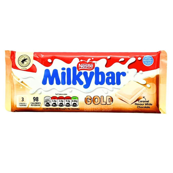 Nestle Milkybar Gold Block - 90g imported British grocery product available in Canada