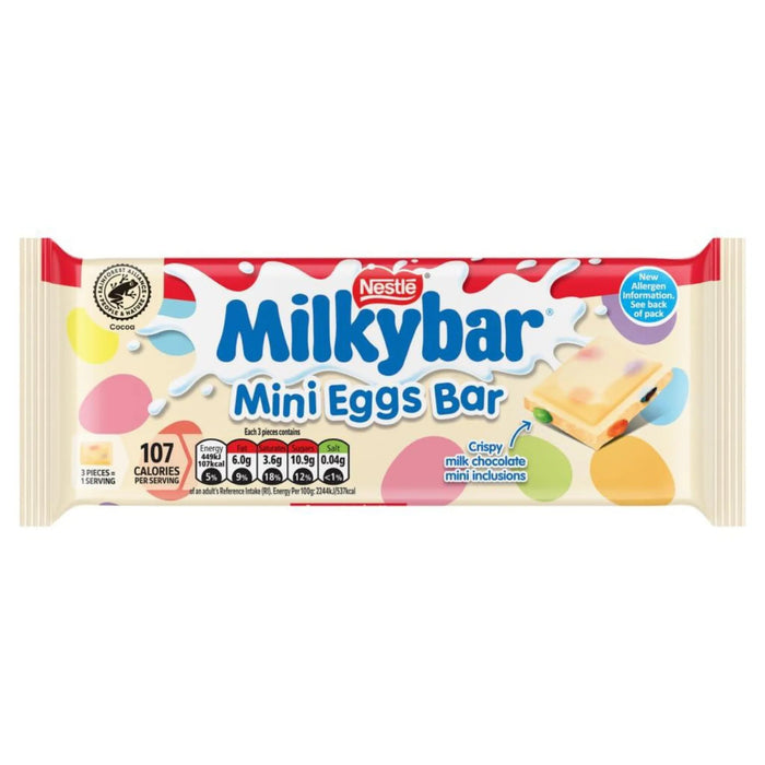 Nestle MilkyBar Mini Eggs Bar - 100g | British Store Online | The Great British Shop