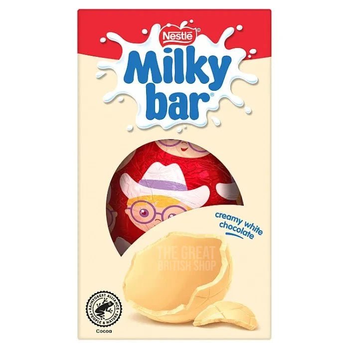 Nestle Milkybar White Chocolate Egg - 72g imported British grocery product available in Canada