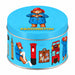 Paddington Bear Milk Chocolate Buttons Gift Tin 120g, front view of the original product packaging.