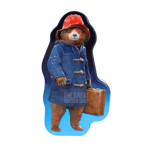 Paddington Bear Shaped Tin With Shortbread Biscuits - 100g imported British grocery product available in Canada