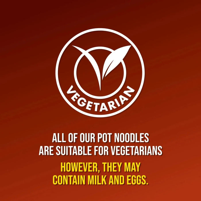 Pot Noodle Beef & Tomato - 90g imported British grocery product available in Canada