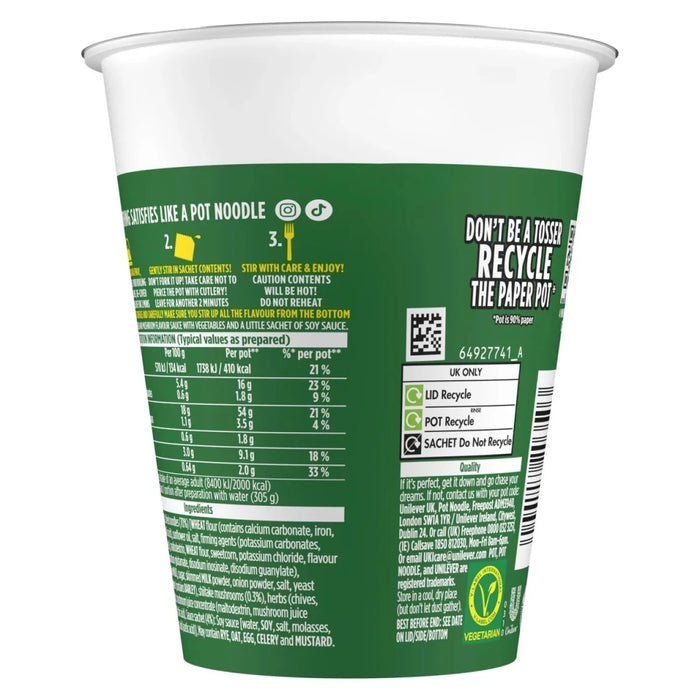 Pot Noodle Chicken & Mushroom - 90g imported British grocery product available in Canada