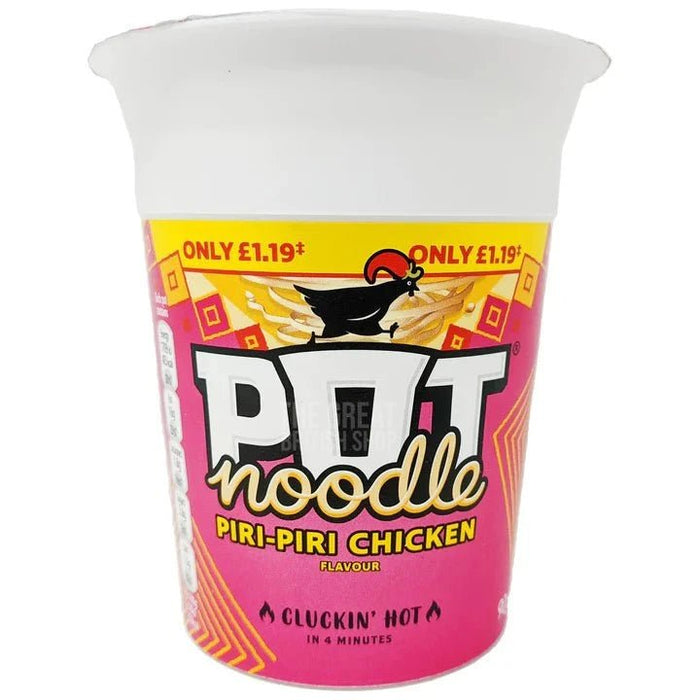 Pot Noodle Piri-Piri Chicken - 90g imported British grocery product available in Canada