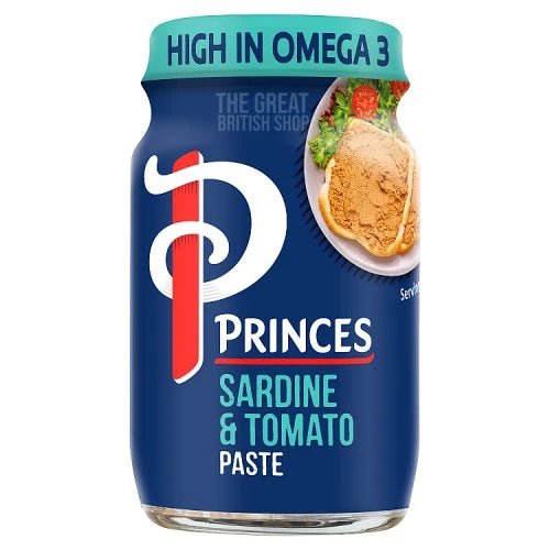 Princes Sardine and Tomato Paste - 75g imported British grocery product available in Canada