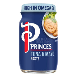 Princes Tuna & Mayonnaise Paste 75g: the jar, showing front label and serving photo on toast.