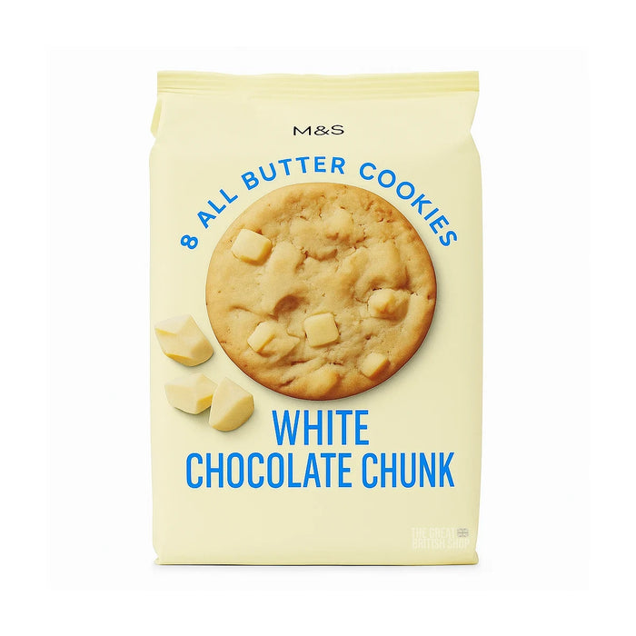 M&S All Butter White Chocolate Chunk Biscuits - 200g