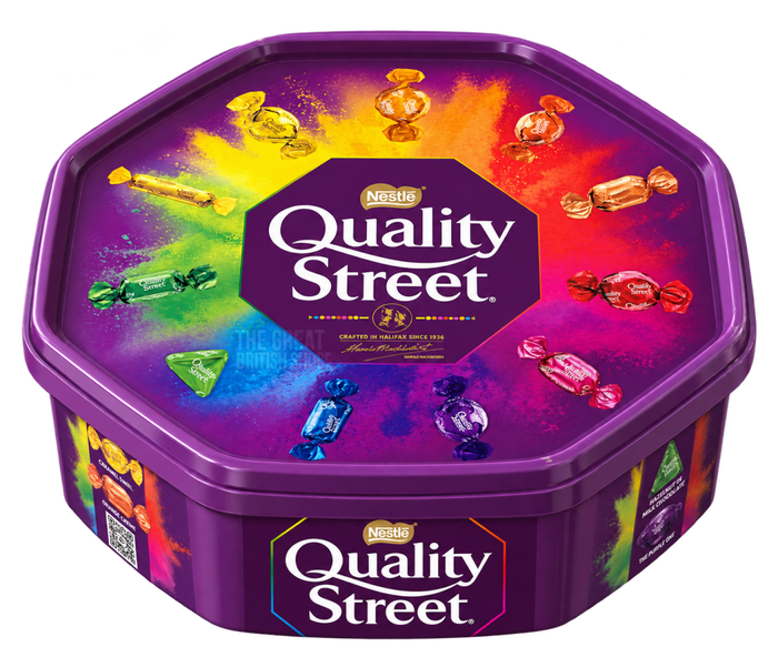 Quality Street Tub - 550g imported British grocery product available in Canada