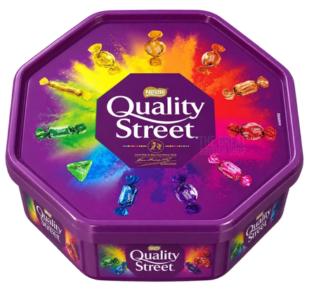 Quality Street Tubs, packed for the post