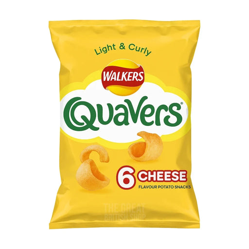 Quavers Crisps Cheese - 6 Pack imported British grocery product available in Canada
