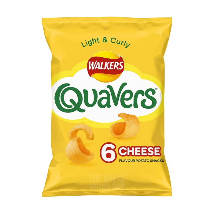 Quavers Crisps Cheese - 6 Pack imported British grocery product available in Canada