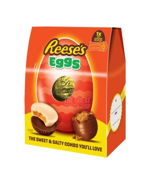 Reese's Large Egg with Milk & White Peanut Butter Cups - 215g imported British grocery product available in Canada