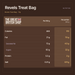 Revels Treat Bag - 71g nutrition summary: Per 100 g and Per portion 35.5 g. The Great British Shop.