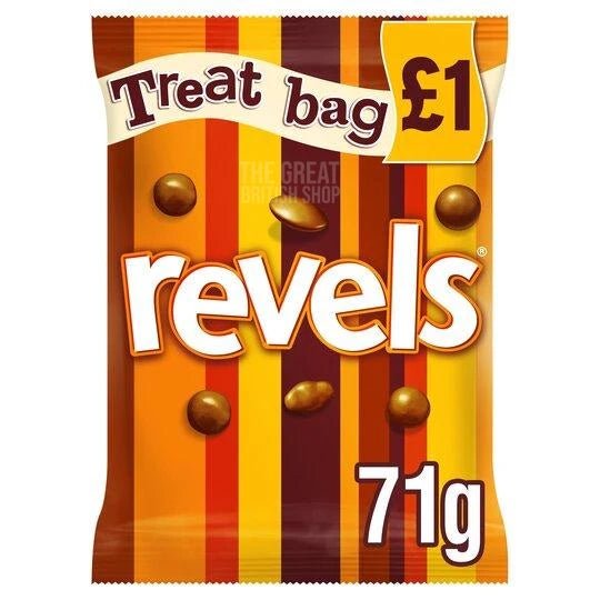 Revels Treat Bag - 71g imported British grocery product available in Canada