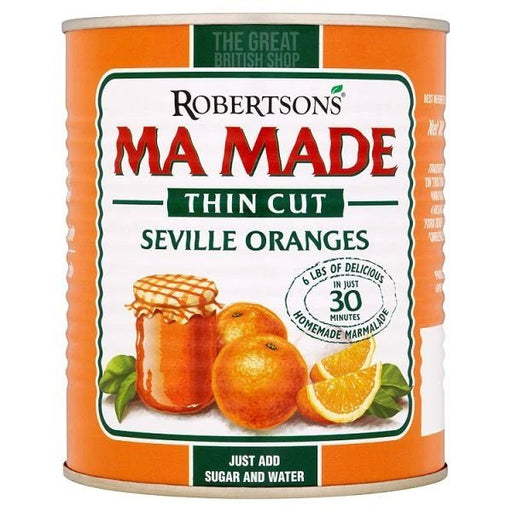 Robertson's Ma Made Orange Thin Cut - 850g imported British grocery product available in Canada