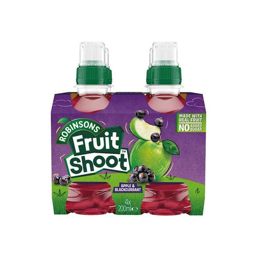 Robinsons Fruit Shoot Apple Blackcurrant - 4 Pack imported British grocery product available in Canada