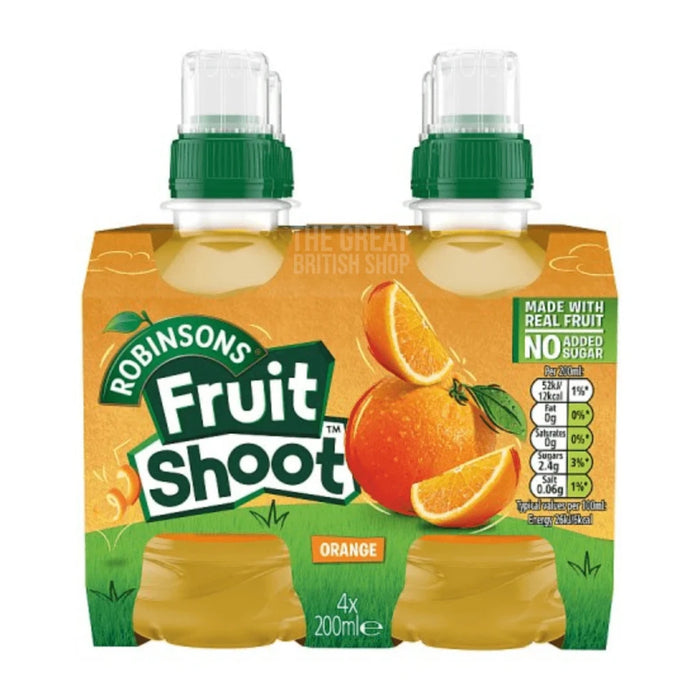 Robinsons Fruit Shoot Orange - 4 Pack imported British grocery product available in Canada