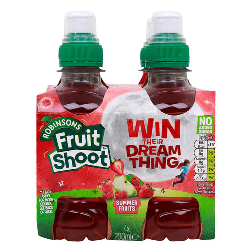 Robinsons Fruit Shoot Summer Fruits - 4 Pack imported British grocery product available in Canada