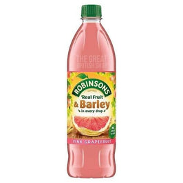 Robinsons Grapefruit Squash 1L, the plastic bottle with green cap showing pink grapefruit on label.