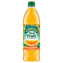 Robinsons Orange Squash 1L: the bottle with green cap and orange label showing a sliced orange.