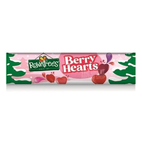 Rowntree's Berry Hearts Giant Tube - 100g imported British grocery product available in Canada