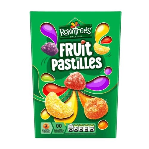 Rowntree's Fruit Pastilles Carton - 320g imported British grocery product available in Canada