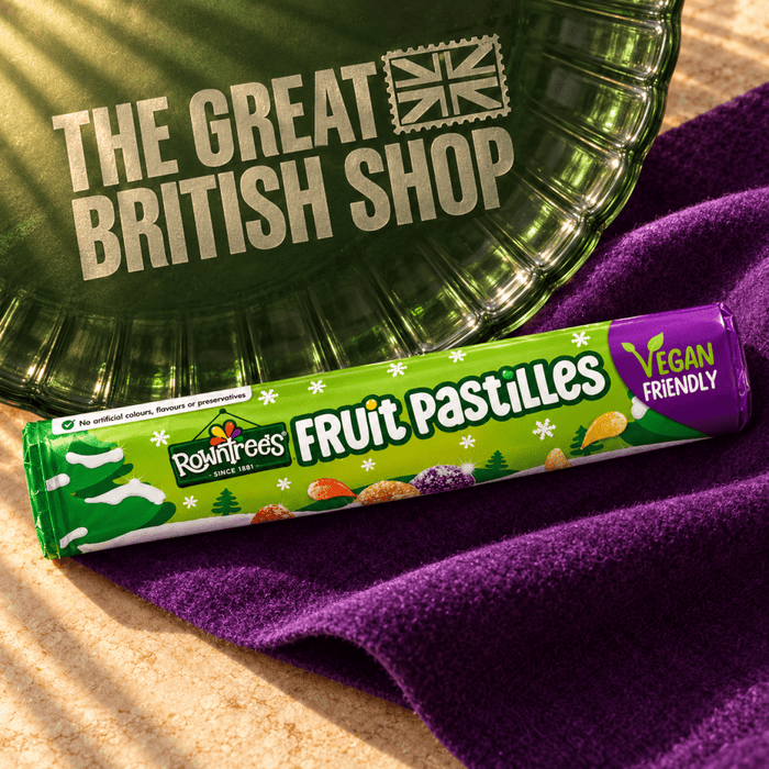 Rowntree's Fruit Pastilles Tube - 115g imported British grocery product available in Canada