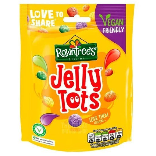 Rowntree's Jelly Tots - 120g imported British grocery product available in Canada