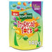 Rowntree's Jelly Tots Tropical Pouch - 140g imported British grocery product available in Canada