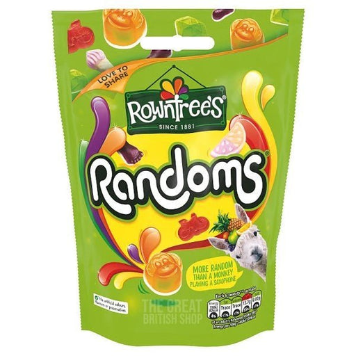 Rowntree's Randoms Pouch - 120g imported British grocery product available in Canada