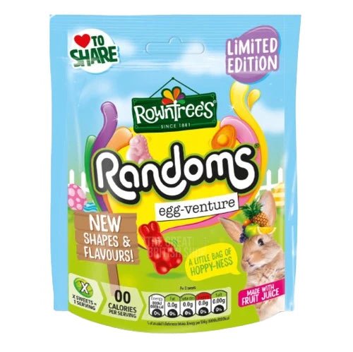 Rowntree's Randoms Spring Pouch - 130g imported British grocery product available in Canada